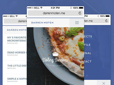 Mobile First - 2014 Portfolio blog iphone menus mobile menu personal site portfolio psd responsive rwd ui