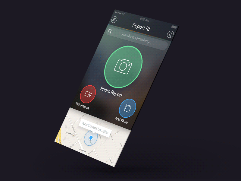 Example of Report it! (GIF)