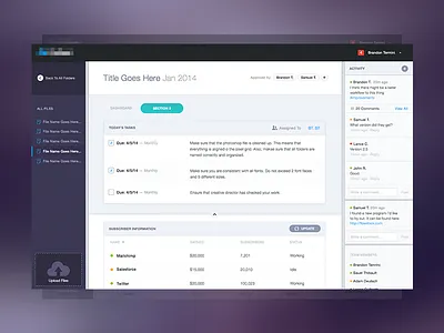 Task Management Design Direction app clean dashboard handsome ios7 mobile premium responsive