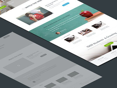 Online Education - Landing Page landing page web design