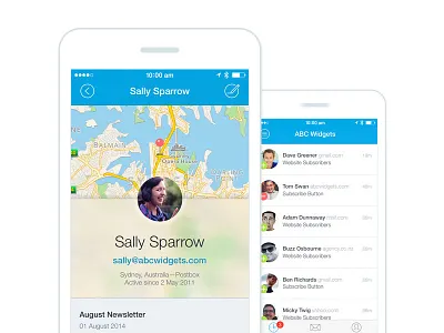 Monitor iPhone App app campaign monitor design iphone app profile ui