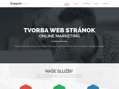 Grappastudio website flat responsive webdesing website