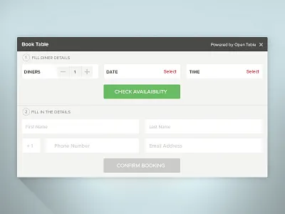Restaurant Table Booking booking online clean flat minimal reservation reserving a table restaurant booking table booking ui ux zomato