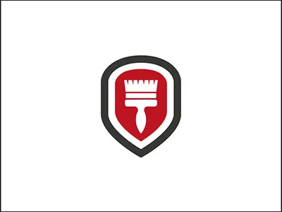 Hello Dribbble – Andresen Logo craftsman illustration logo paint paintbrush