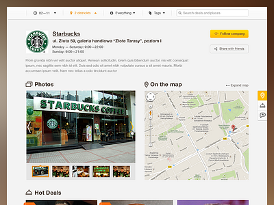 Snack Mood Locaton Page design fireart fireart studio interface ui website