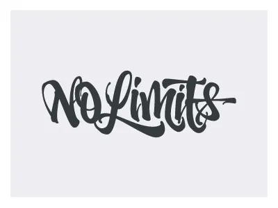 No Limits brush brushpen calligraphy custom fabercastell joluvian lettering notebook signature tombow type