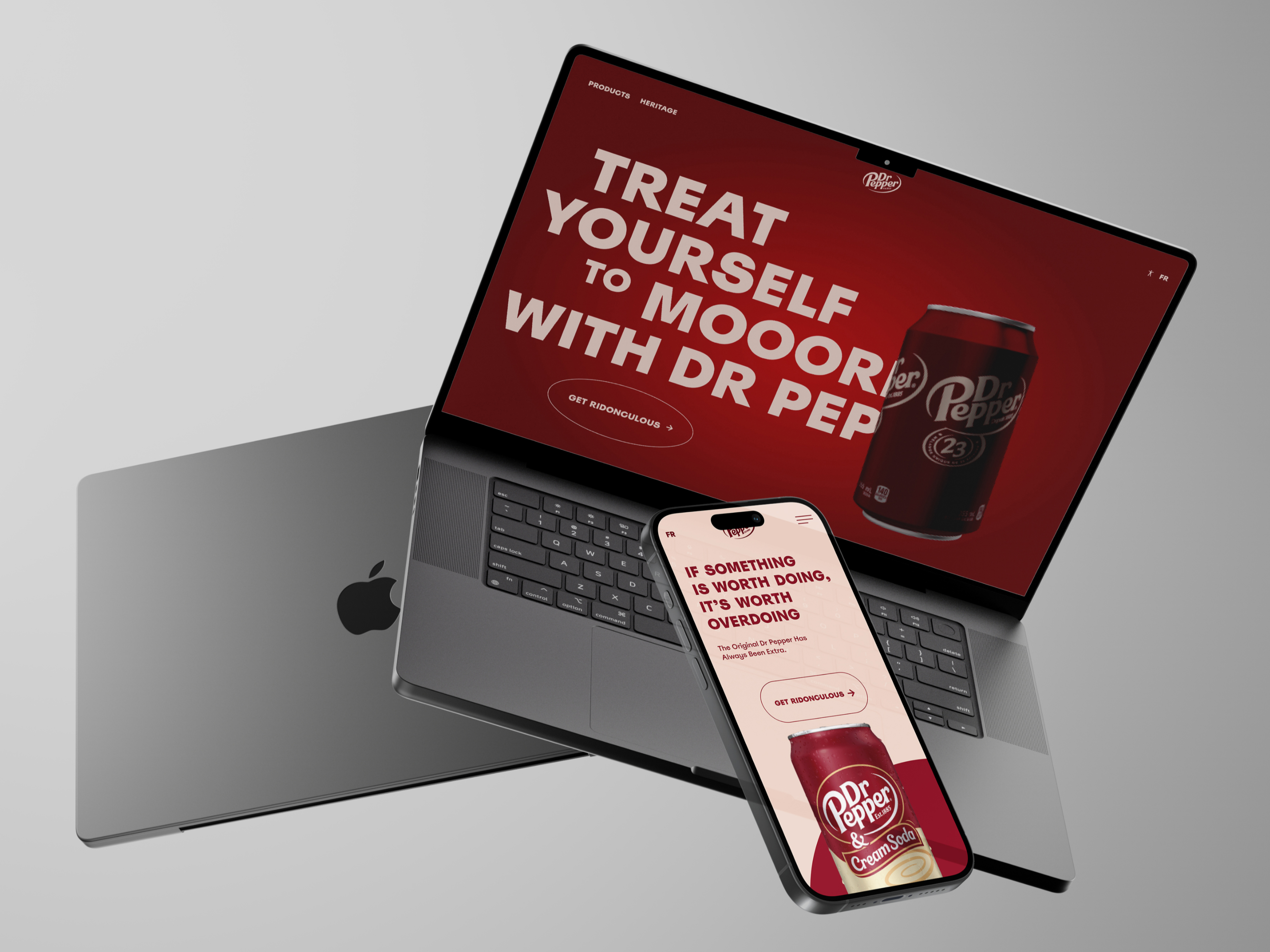 The Dr Pepper Experience 3d design digital mobile mobile responsive ui uiux web web design