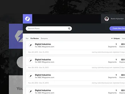 Audience Planning - Burt analytics app burt feed flat gothenburg graph psd sidebar timeline ui web