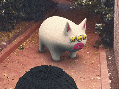 In the garden 3d character creatures illustration monsters