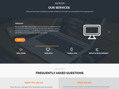 Company profile one page website one page professional profile software