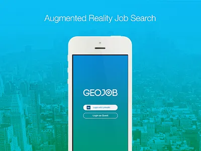 GeoJob - iPhone app app augmented city company find geo ios7 iphone job map reality search