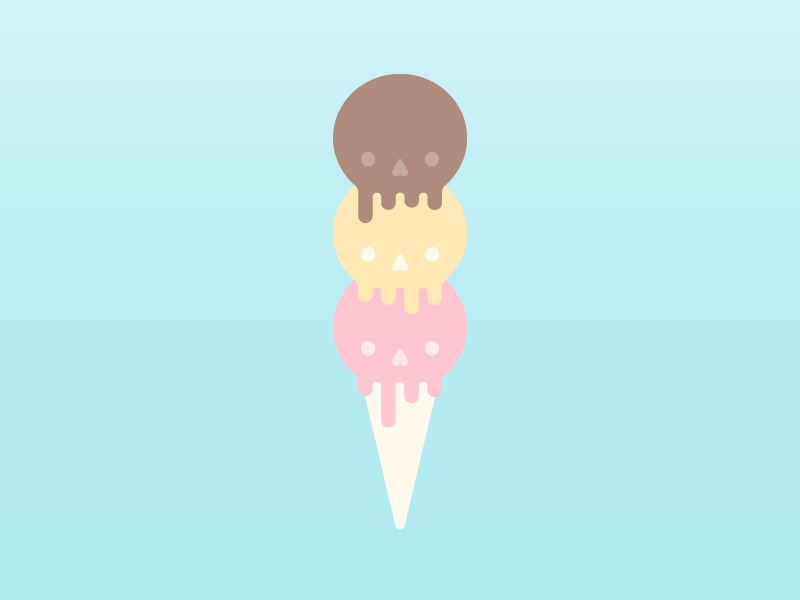 winking skull ice cream cone summer happy jif cone happy icecream skull summer wink