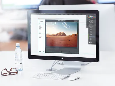 Bokeh web bokeh concept images monitor photography screen web work in progress