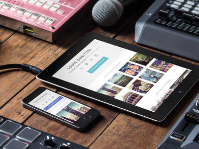 LouisGubito animation api css3 dribbble instagram personal responsive website