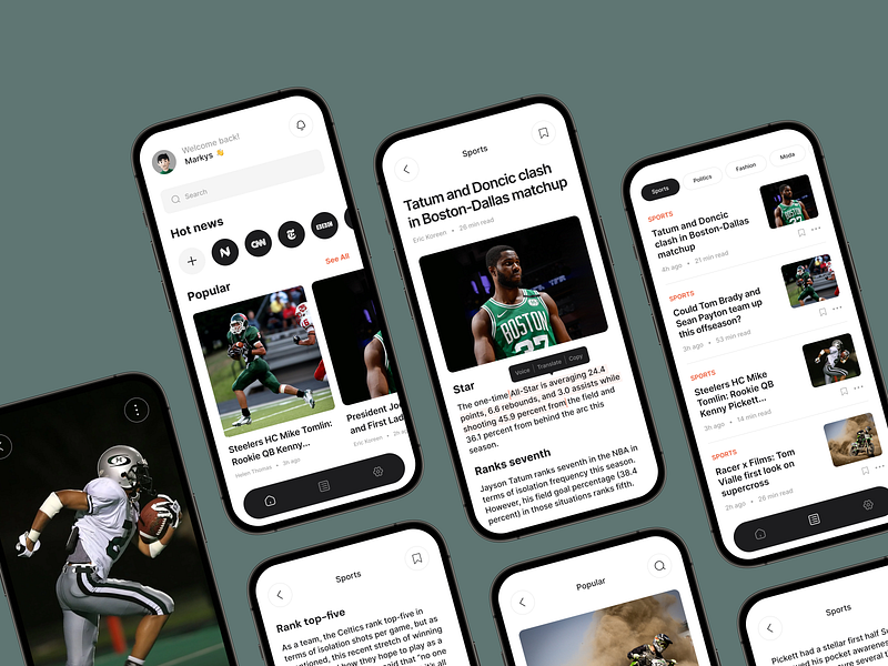 Browse thousands of News App images for design inspiration | Dribbble