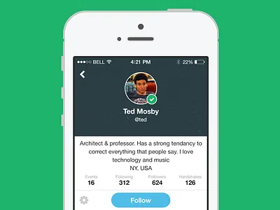 eventtus iOS App 1x 2x app event flat home ios mobile profile ticket ui ux