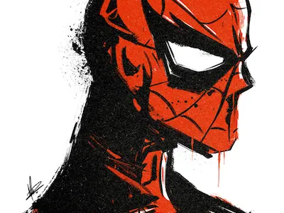 Spidey | Fundraise doodle fundraise illustration marvel screen print sketch spiderman superhero