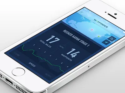 Wayfinder Journey Creation app clean data graph ios iphone layout map pin ui