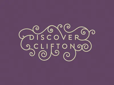 Discover Clifton Branding Concept brand branding bristol business cards custom type hand lettering identity illustration logo ornate typography vintage