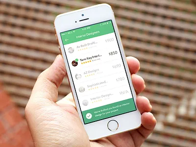 Thumbtack for iOS app compare complete green ios list photos price project reviews thumbtack