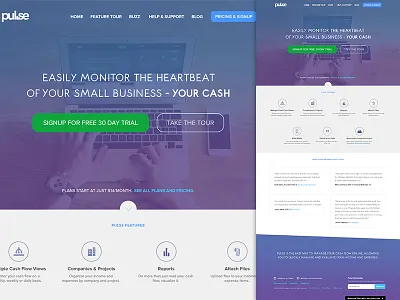 Pulse App Redesign app homepage web web design