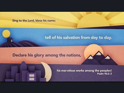 Psalm 92 2:3 abstract bible city field logos bible software moon mountain paper scripture sun texture verse