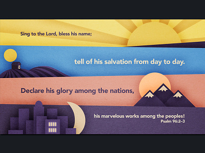 Psalm 92 2:3 abstract bible city field logos bible software moon mountain paper scripture sun texture verse