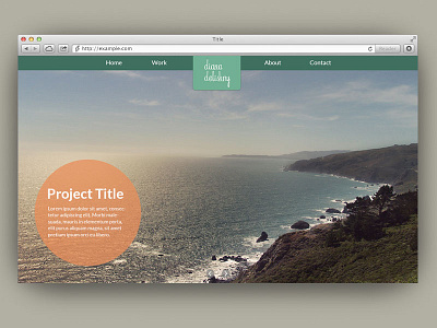 Portfolio Design Part 1 gallery home navigation photography portfolio ui website