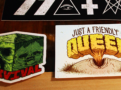 New Stickers creeps illustrations sticker