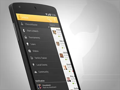 Chess App app chess mobile navigation smartphone