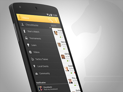 Chess App app chess mobile navigation smartphone