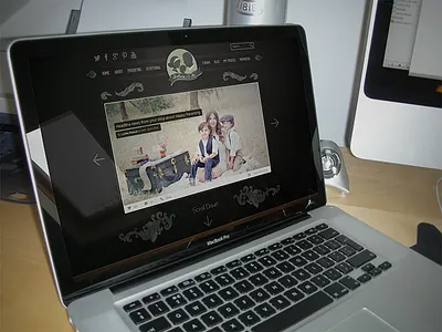 Chalk Board Website Style blog board brown cevron chalk classic dark homepage landing page light vintage website