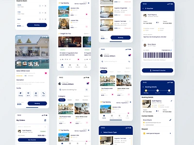 Hotely - Hotel Booking Mobile App air bnb app design booking booking app dailyinspiration design hotel mobile app reservation room booking travel travel agency trip ui ui design ui kit uitrends uiux