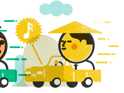 Monocle Top 2 C children color editorial geometry handmade illustration monocle texture