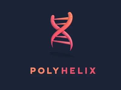 PolyHelix - Logo Draft atlaspix brand fibbionaci flower illustrator logo logo 2014 logo icon shape sunflower vector