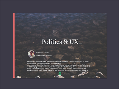 Blog-Post Card article blog design ui user interface.