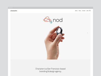 Character Homepage Thumbnail agency site character charactersf homepage ipad iphone responsive design