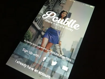 Fashion app app fashion girl ios ios7 iphone login logo sexy signup ui ux