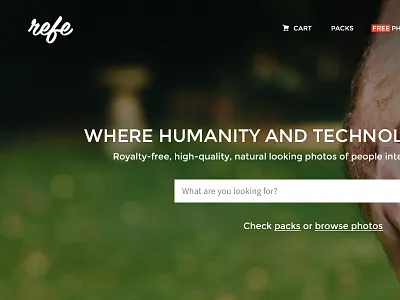 Refe New Landing Page Concept concept landing page refe web design