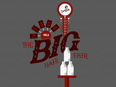 Big Hair Fair V2 carnival hand done type vector