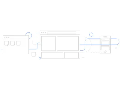 Steps blue iphone layerdrop minimal step white window wireframe