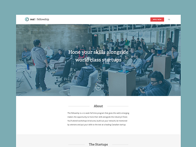 The Real Fellowship fellowship landing real ventures startups