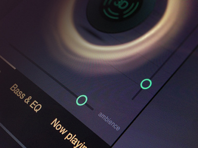 3D audio app UI 3d audio music player ui