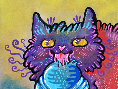 Ice cream art cake cat dessert gouache ice cream illustration painting pen sketchbook watercolor