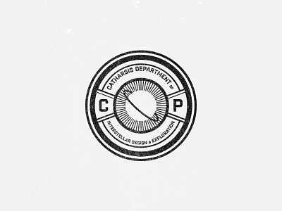 Catharsis Department of Interstellar Design & Exploration catharsis cdide logo mark space stamp texture
