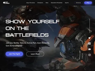 🔥 League of Legends Concept Website design game landing leagueoflegends lol motion graphics ui web web design website