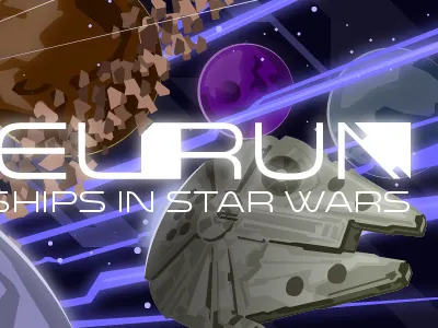 Star Wars Kessel Run Infographic games icons illustration infographic map vector