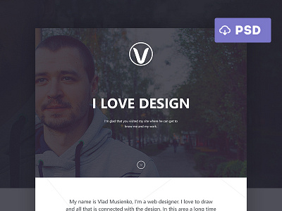 Personal Site | Free PSD business corporate flat free layout portfolio psd ui ux web webdesign