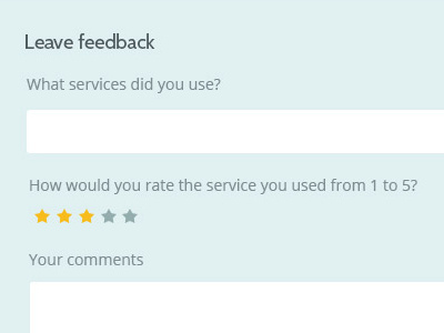 Directory Leave Feedback