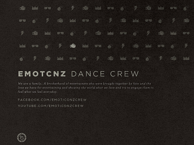 EMOTCNZ Poster 8bit dance entertainment hip hop icon layout pattern typography